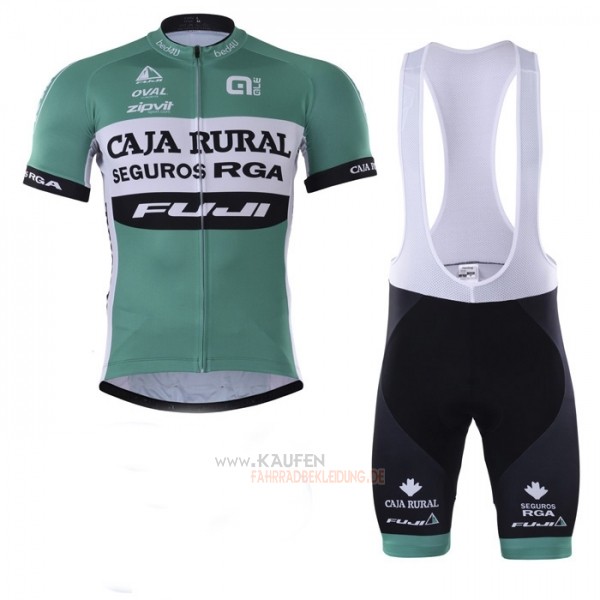 Caja Rural Kurzarmtrikot 2018 und Kurze Tragerhose Grun Wei